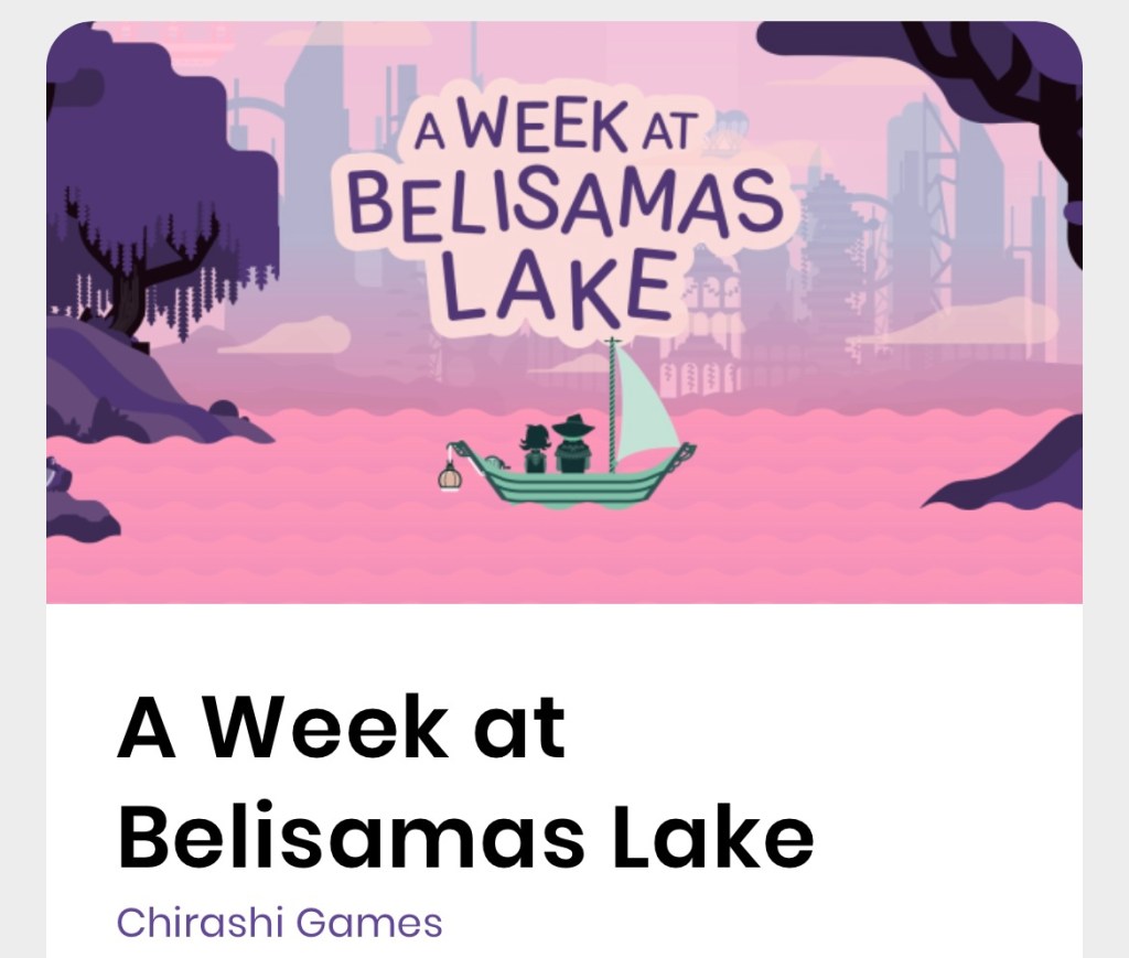 Review – A Week at Belisamas&nbsp;Lake